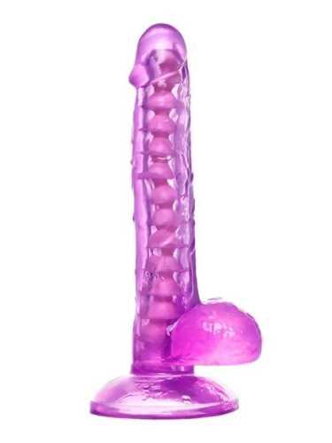 Censan Kıkırdaklı Jel Dildo Celiam, TPE, mor, 20,5 cm - 1