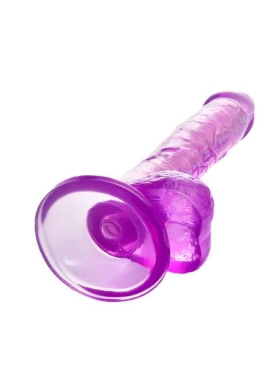 Censan Kıkırdaklı Jel Dildo Celiam, TPE, mor, 20,5 cm - 3