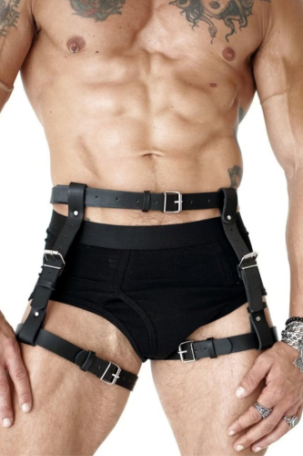 Erkek Harness Yeni Sezon BDSM Kostüm - 4