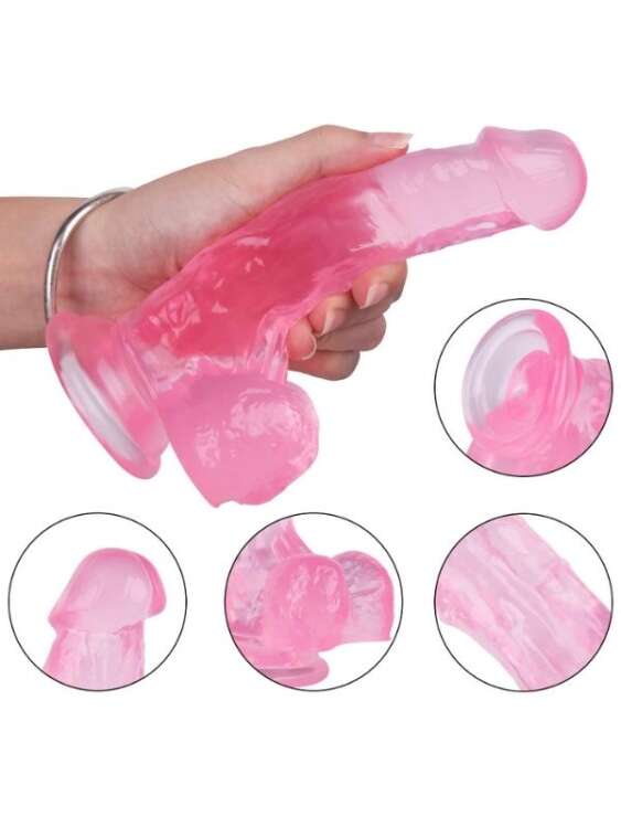 Noctis 18cm Pembe Dildo No:5 - 4