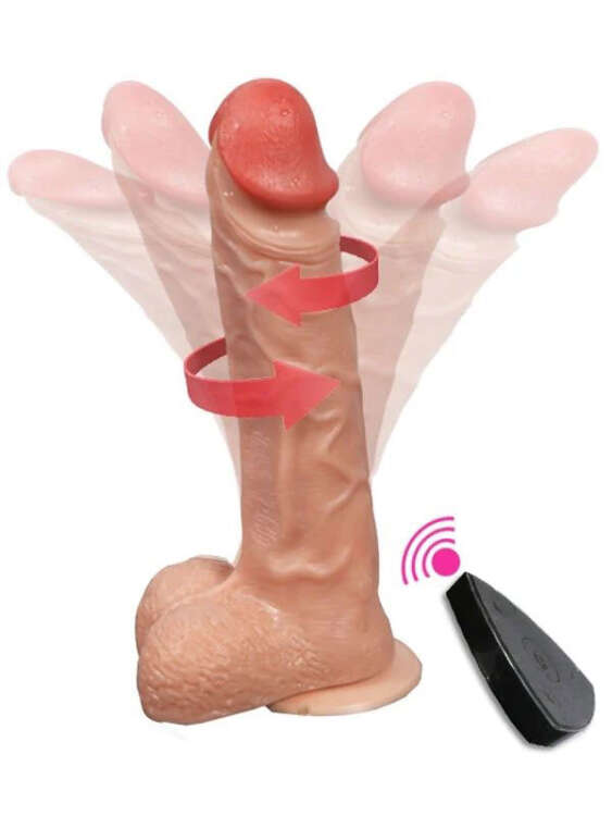 Shequ Bronte Şarjlı Döner Başlı Realistik Dildo Uzaktan Kumandalı 20.5 cm - 1