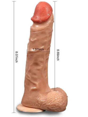 Shequ Bronte Şarjlı Döner Başlı Realistik Dildo Uzaktan Kumandalı 20.5 cm - 5