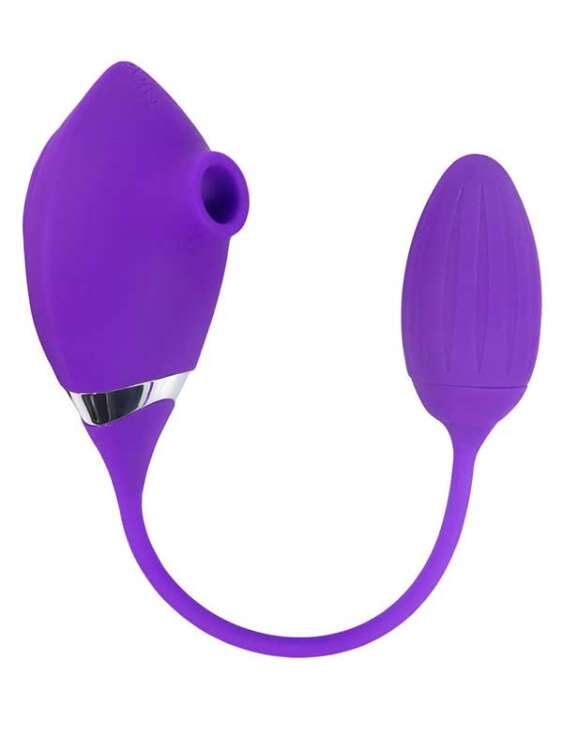 SECRETGAME Çift Taraflı Klitoris Emişli Vibratör Sided Clitoris Suction Vibrator Fetish sex toys+18 - 1