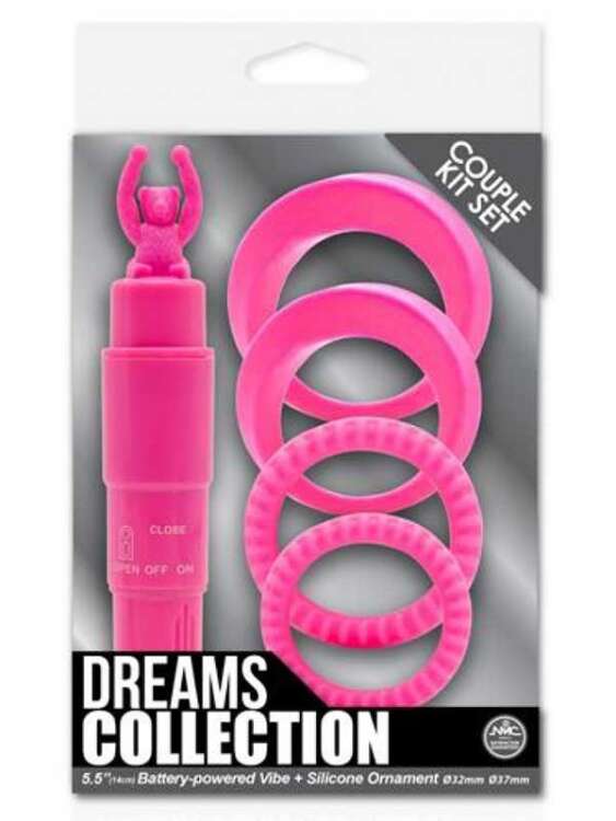 SECRETGAME Dreams Collection Çiftlere Özel Zevk Seti Pembe - fantasy set, penis actuation, penis clamp, sexual retardant sex toys+18 - 1