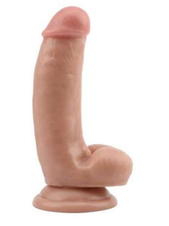 SECRETGAME Fashion Dude 17.2cm Çift Katmanlı Dildo - realistic penis, cartilaginous dildo, strapon penis ,sex toys+18 - 1