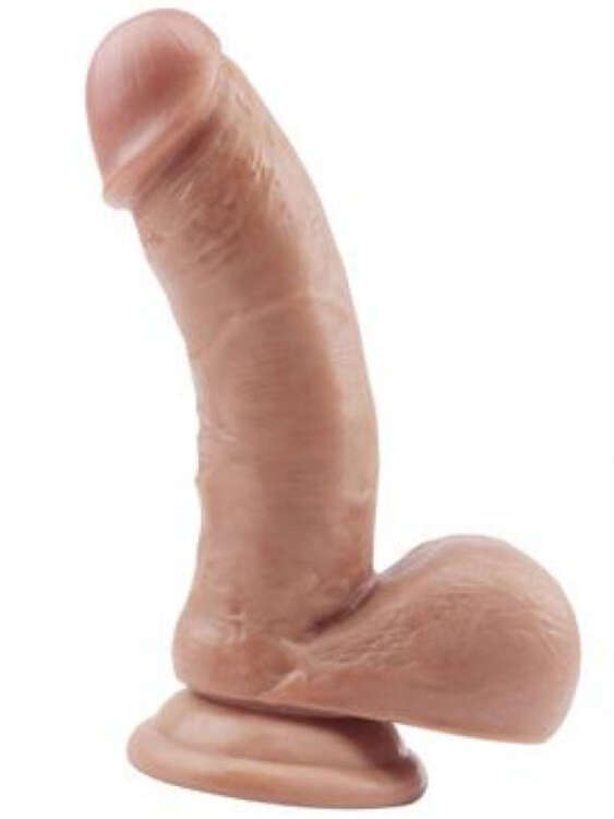 SECRETGAME Fashion Dude 18cm Çift Katmanlı Dildo - Ultra Realistic Dildo, Double Layer, Testicle Penis, Sticky Dildo Sex toys+18 - 1