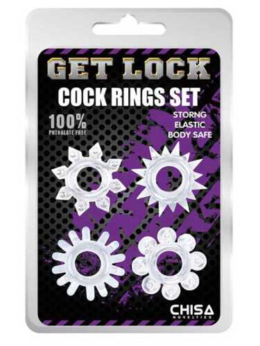 Get Lock Tırtıklı Penis Halka Seti - 2