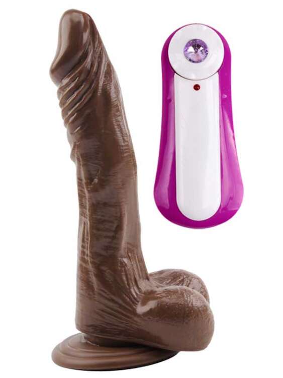 SECRETGAME James Deen Swing Hareketli 21.5cm Zenci Vibratör - realistic dildo, dildo, vibrator, strapon penis, sex toys+18 - 1