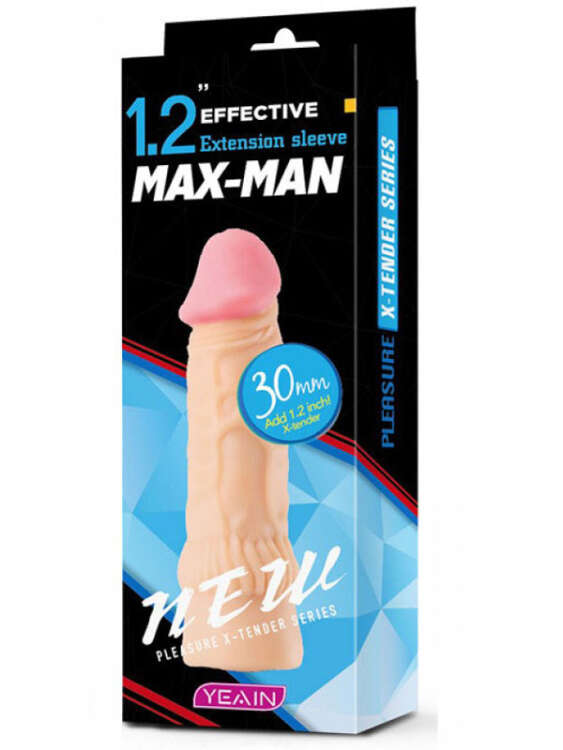 Max Man 30mm Dolgulu Penis Kılıfı YN0051 - 2