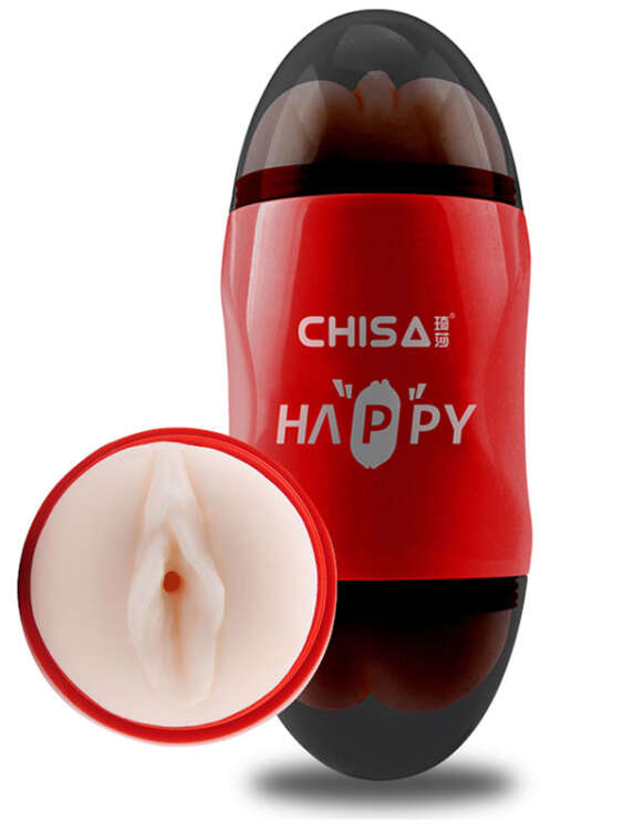 SECRETGAME MX Happy Cup Oral Vajinal Çift Taraflı Mastürbatör- Oral Vaginal Double-Sided Masturbator, realistic vagina, mouth masturbator sex toys+18 - 1