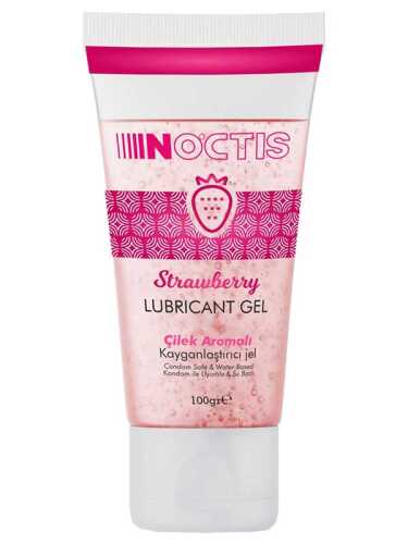 SECRETGAME Noctis Kayganlaştırıcı Jel - Çilek Aromalı - 100 ML. Flavored lubricant gel, anal vaginal lubricant, sexual health - 1