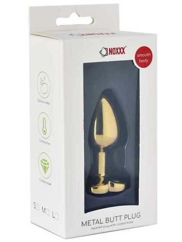 SECRETGAME NOXXX Altın Renkli Kalpli Çelik Anal Plug - Küçük Boy - Gold Color Heart Steel Anal Plug - Small Size - 1