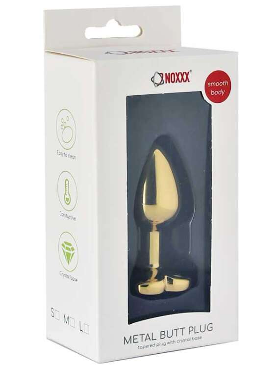 SECRETGAME NOXXX Altın Renkli Kalpli Çelik Anal Plug - Küçük Boy - Gold Color Heart Steel Anal Plug - Small Size - 1