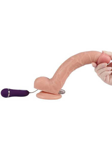 Shequ Optimus Titreşimli Realistik Dildo 28 cm - 3