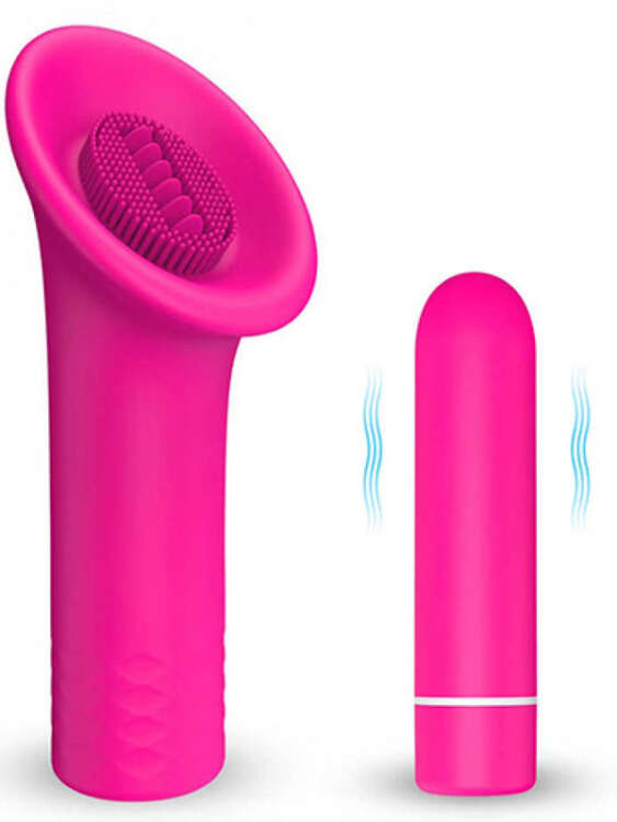 SECRETGAME Huntor Döner Dilli Uyarıcı Vibratör - Rotary Tongue Stimulating Vibrator, vagina masturbator, licking sex toys+18 - 1