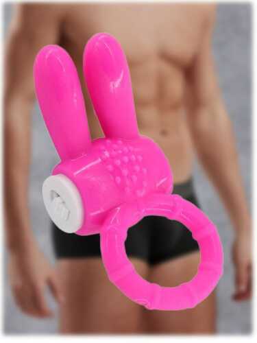 SECRETGAME Tavşan Kulaklı Tırtıklı Penis Halkası - serrated penis ring, penis clamp, sex toys+18 - 2