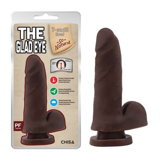 SECRETGAME The Glad Eye Kıkırdaklı Gerçekçi Dildo - 15cm Zenci - Black dildo, realistic penis, cartilaginous dildo, dildo vibrator, strapon penis ,sex toys+18 - 1