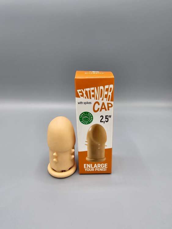 CENSAN Extender Cap Sitabella Penis Kılıfı, 2.5 inç, antenli, lateks - 3