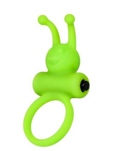 Censan Flik Titreşimli Penis Halkası Yeşil 9,1 cm - 3