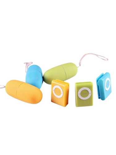 CENSAN MP3 Şeklinde Uzaktan Kumandalı Renkli Yumurta Vibratör - 1