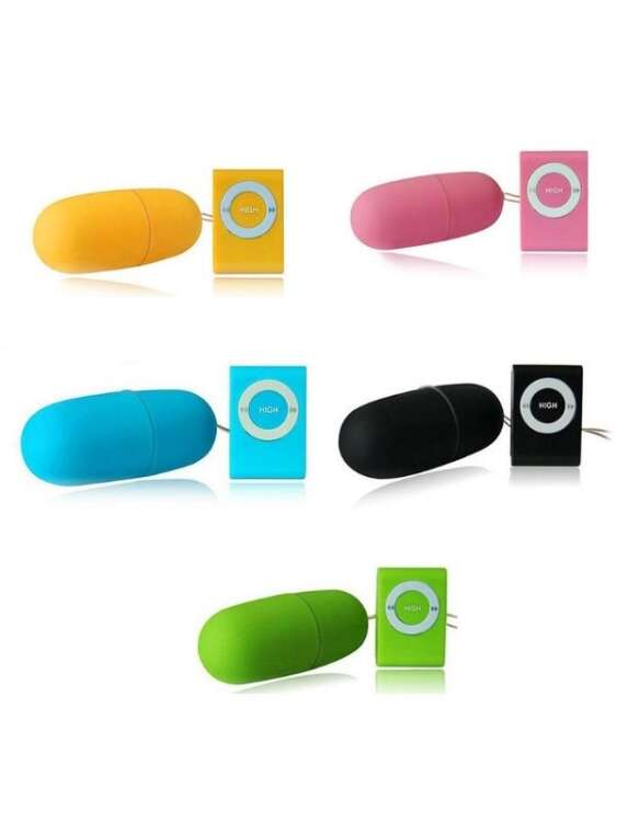 CENSAN MP3 Şeklinde Uzaktan Kumandalı Renkli Yumurta Vibratör - 2