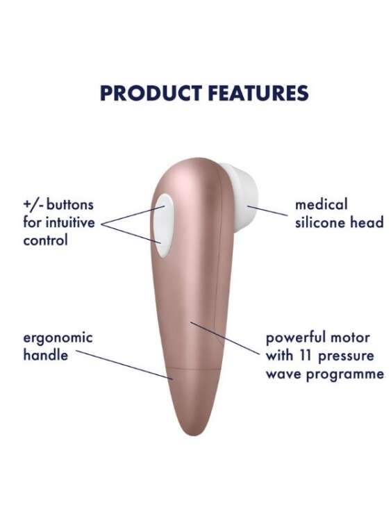 Censan Satisfyer Number One Vakum Dalgası Klitoral Vibratör - 5
