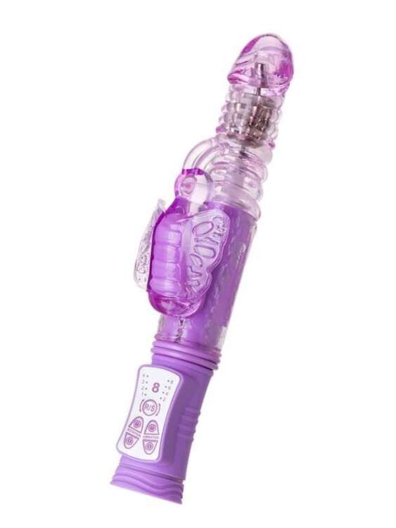 Censan Serk High-Tech İleri Geri Haraketli Klitoral Uyarıcı Vibratör mor, 24,5 cm - 1