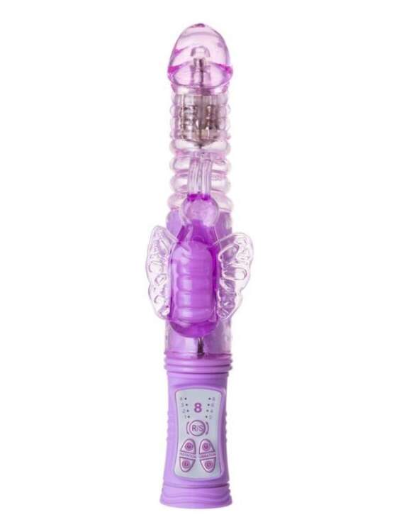 Censan Serk High-Tech İleri Geri Haraketli Klitoral Uyarıcı Vibratör mor, 24,5 cm - 3