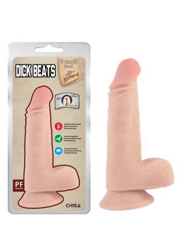 Dick Beats 18cm Kıkırdaklı Gerçekçi Dildo - 1