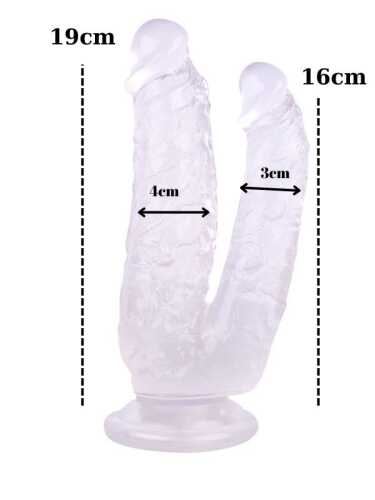 Noctis 19cm Beyaz Çiftli Dildo No:76 - 3