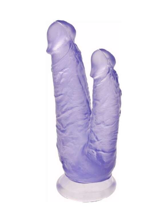 Noctis 19cm Mor Çiftli Dildo No:76 - 2