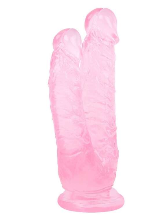 Noctis 19cm Pembe Çiftli Dildo No:76 - 2