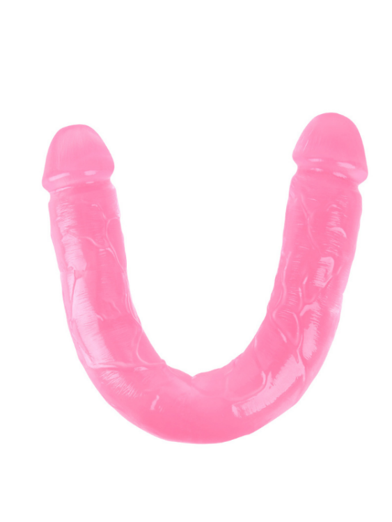 Noctis 46cm Pembe Çift Taraflı Dildo No:88 - 3