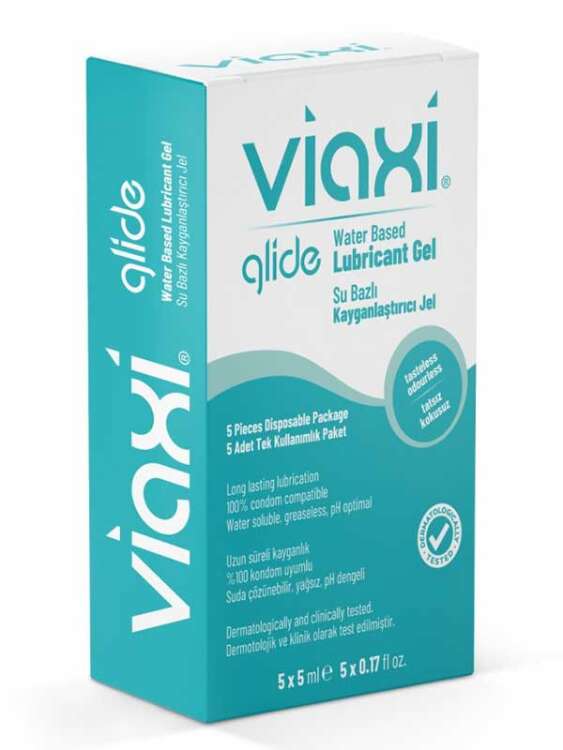 SECRETGAME Viaxi Glide Kayganlaştırıcı Jel 5 x 5 ml - lubricant gel, anal vaginal lubricant, sexual health - 1