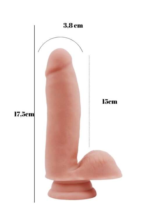 Sex Lure 17,5cm Kıkırdaklı Gerçekçi Dildo - 5