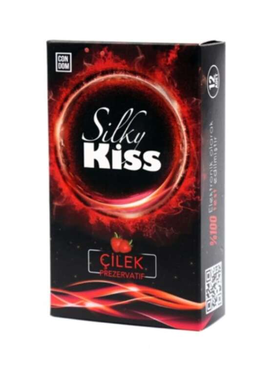Silky Kiss Çilek Aromalı Prezervatif - 1